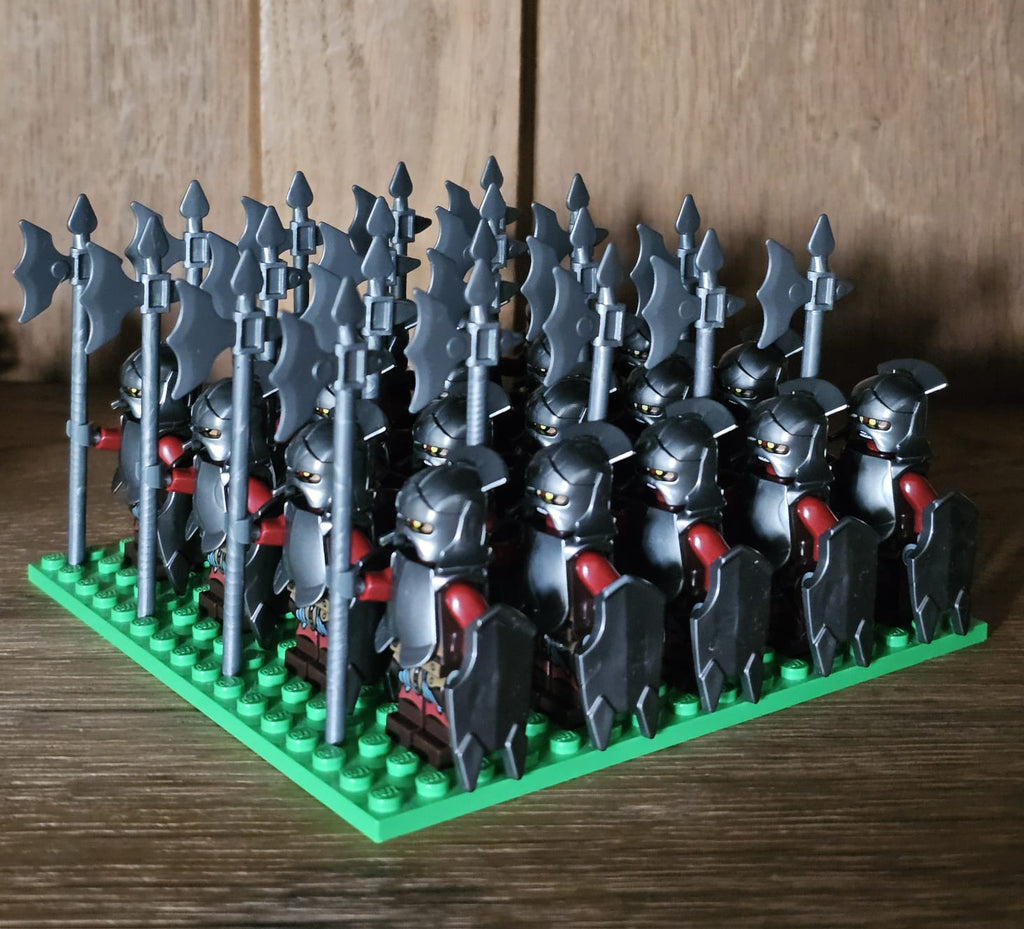 Uruk-hai Minifigure – Compatible Bricklink LOR022 – Ultra High Quality Army Building